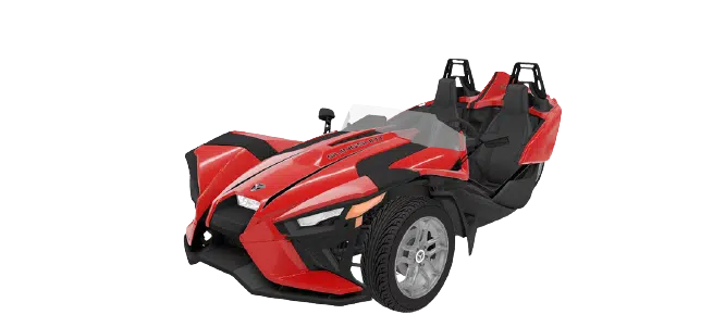 Red pearl Polaris slingshot for rent