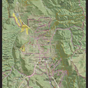 Woodland Park map