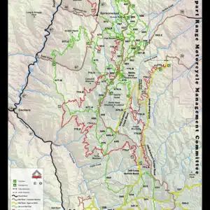 Rampart Range Trail Map - Front