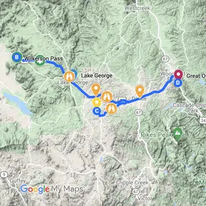 Wilkerson Pass map - Colorado Scenic Routes