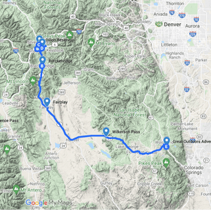 Breckenridge Dillon map - Colorado Scenic Routes