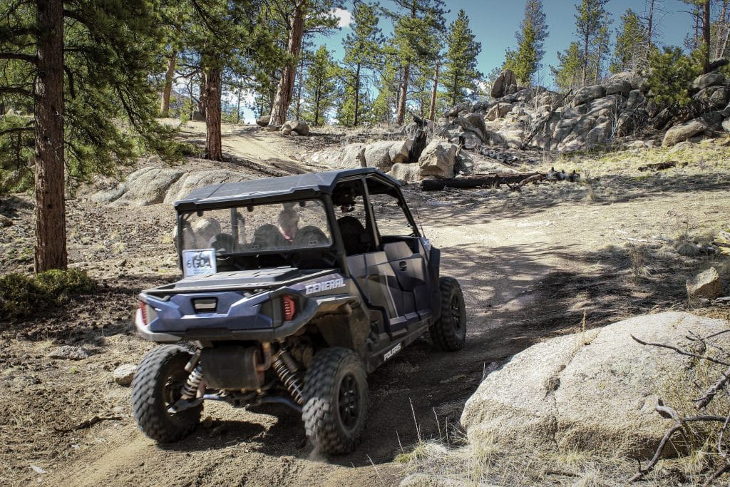 UTV on an off-road