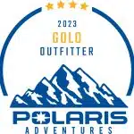 2023 Gold Outfitter Polaris Adventures recognition logo