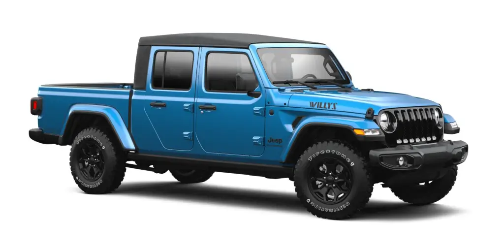 2022 Blue Jeep Gladiator Sport