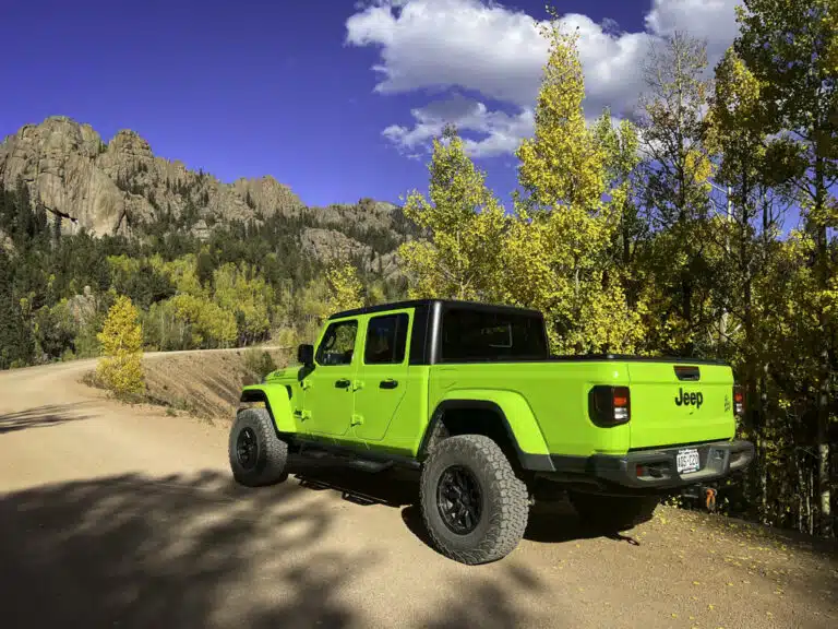 Jeep rental fall adventures in Colorado