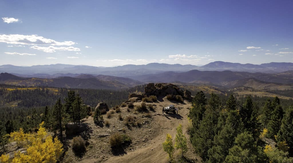 Aventuras de otoño en Colorado Mirador de Truman's Rock