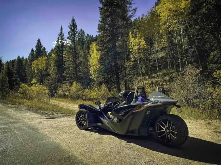 Slingshot Rental fall adventures in Colorado