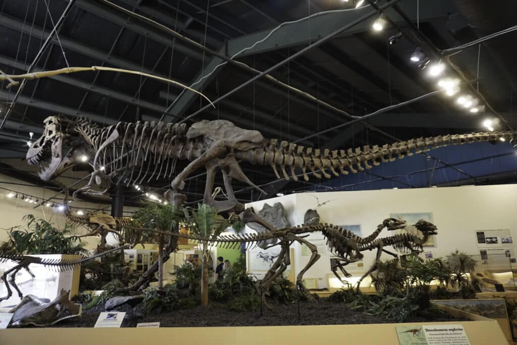 Rocky Mountain Dinosaur Resource Center cerca de Woodland Park, una parada popular en vacaciones de primavera