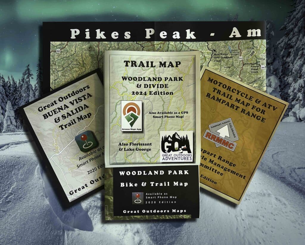 Mapas de senderos de GOA para explorar Woodland Park y Divide durante las vacaciones de primavera