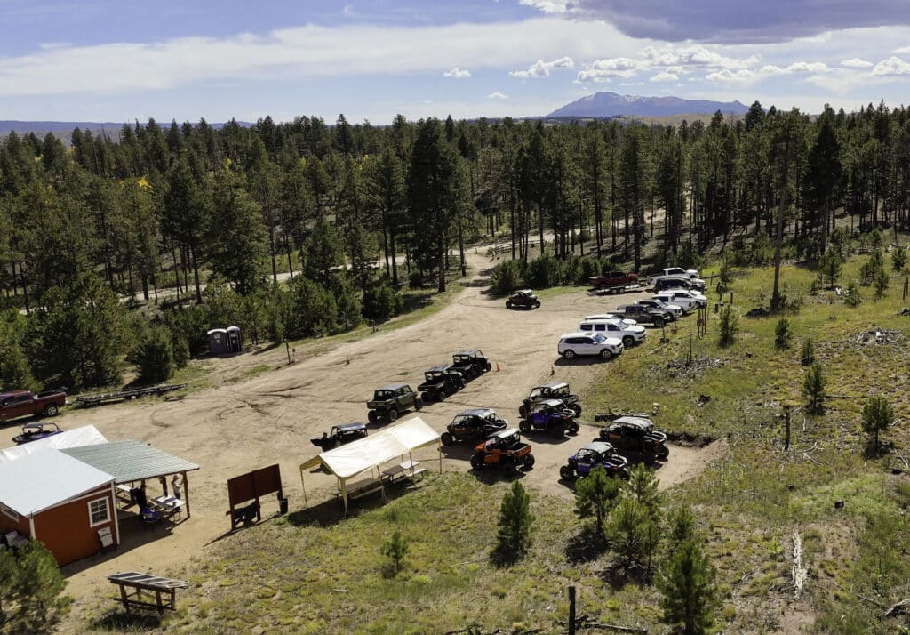 Great Outdoors Adventures Trailhead in Westcreek, Pike Peak Mountain View